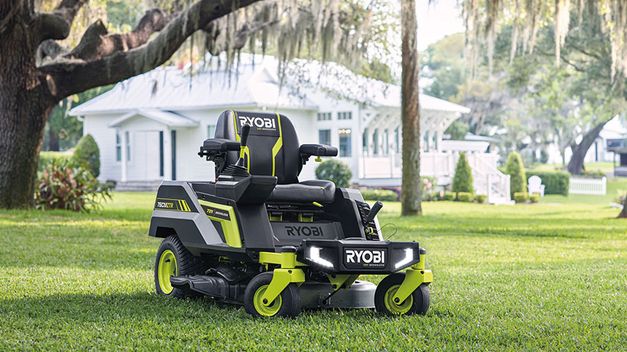 Tondeuse sur batterie Rider Zero-Turn RY72ZTRX76-210 76 cm 72 V Ryobi Tondeuse sur batterie Rider Zero-Turn RY72ZTRX76-210 76 cm 72 V Ryobi